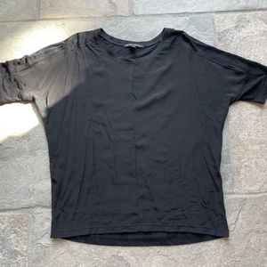 Silk Sandra Angelozzi XS relaxed fit black top